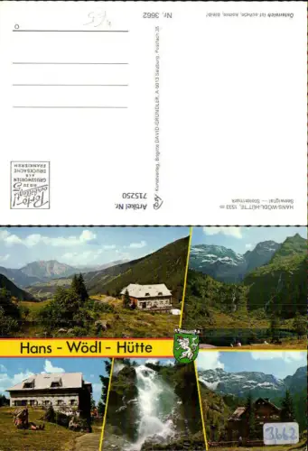 715250 Mehrbild AK Hans-Wödl-Hütte Seewigtal Petersberg Aich