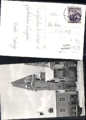 716771 Krieglach Hauptplatz Kirche Geschäft Konsum