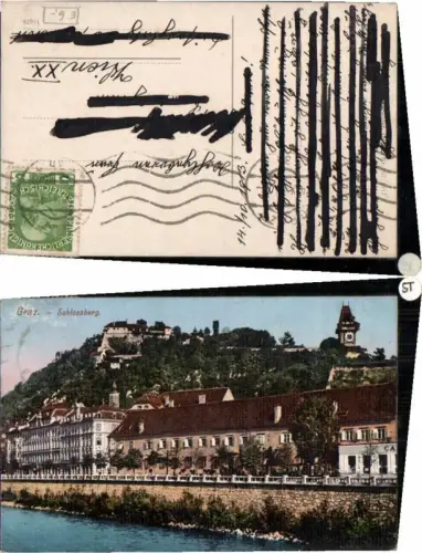 59478,Graz Partie zum Schlossberg pub Strohschneider 167-1912