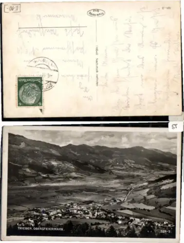 59507,Trieben Schöne Ortsansicht 1940