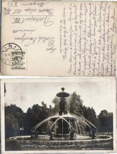 59545,Graz Stadtparkbrunnen 1929 pub Strohschneider 405