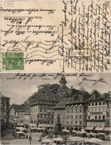 59574,Graz Hauptplatz Schlossberg pub Strohschneider 527