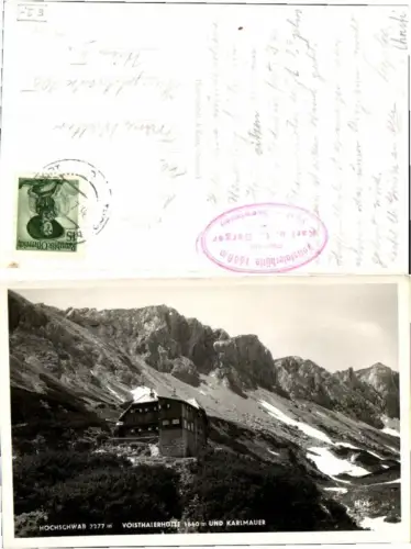 61191,Hochschwab Voisthalerhütte Seewiesen