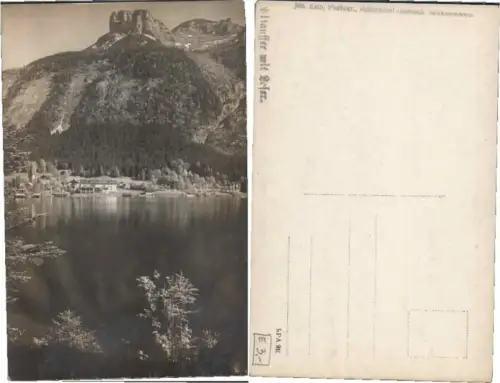 61966,Fotokarte Altaussee mit Loser 1915 Aussee