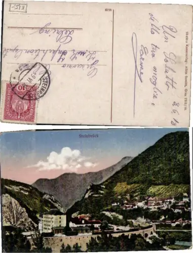 62360,Steinbrück Totale um 1918 pub Sussitz 03486a