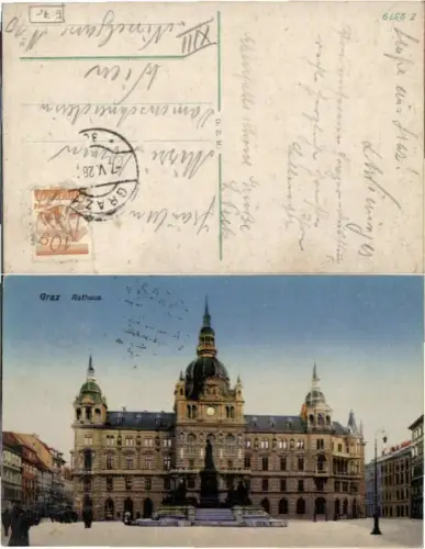 62516,Graz Rathaus Partie um 1925 pub Zieher Z2379