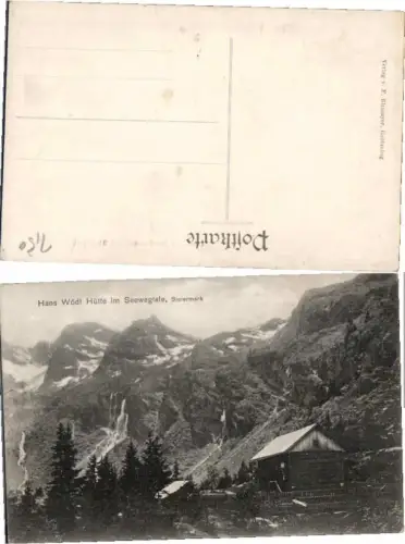 66277,Hans Wödl Hütte Seewegtale Gröbming 1910