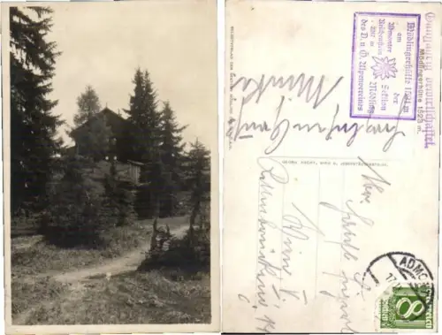 67627,Fotokarte Mödlingerhütte bei ADMONT Gesäuse 1920