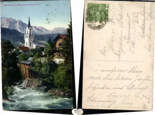 70790,Schladming Talbach Partie m. Kirche pub Knollmüller 6230