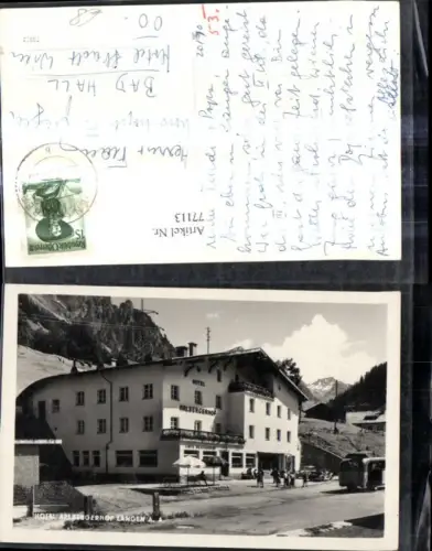 77113,Foto Ak Hotel Arlbergerhof Langen a. Arlberg Autobus Bus Automobile
