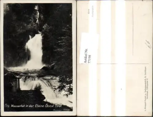 77198,Ötz Wasserfall i. d. Ebene Ötztal