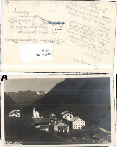 79616,Fotokarte Vent bei Sölden 1922