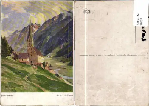 79627,Hanns Maurus Sölden im Ötztal Künstlerkarte signiert