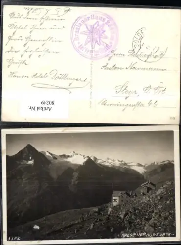 80249,Breslauer Hütte b. Vent Sölden i. Ötztal
