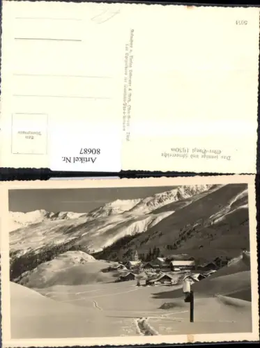 80687,Ober-Gurgl Ölztaler Alpen Nähe Vent Winteransicht