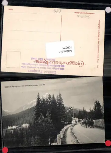 109525,Gasthaus Fernpass m. Hotel bei Imst Reutte Nassereith