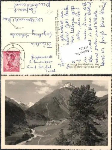 114131,Vent bei Sölden im Ötztal 1958