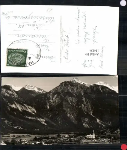 114134,Nassereith in Tirol mit Fernpassstrasse 1940
