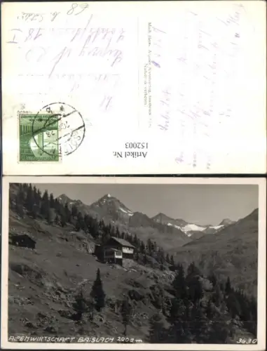 152003,Alpenwirtschaft Gaislach Sölden 1938