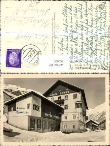 152020,Sölden Winteransicht Hotel Sonne 1943