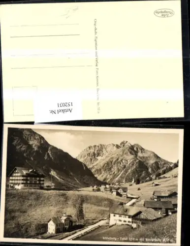 152031,Mittelberg Tobel m. Widderstein Ansicht