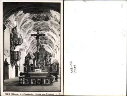 152060,Stams Stift Stams Innenansicht Stiftskirche Blick v. Eingang