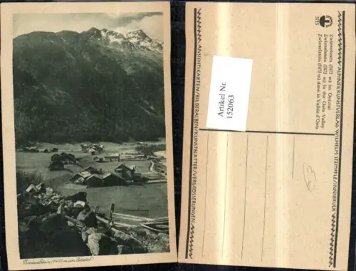 152063,Zwieselstein Sölden Ötztal Ansicht