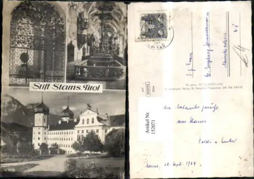 152071,Stams Stift Stams MehrbildAk 1964