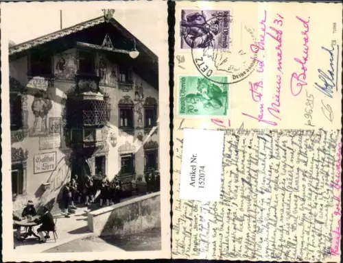 152074,Ötz Oetz Ansicht Gasthof Stern m. Personen