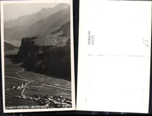 152773,Foto Ak Huben Ötztal Burgstein