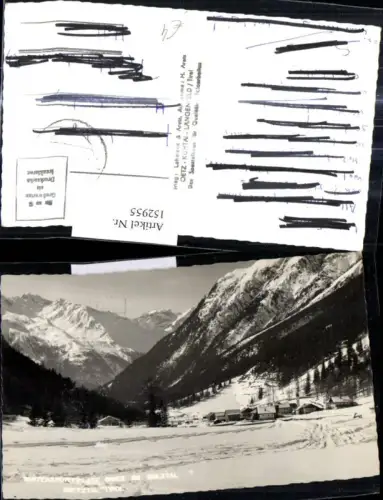 152955,Foto Ak Gries i. Sulztal Oetztal Winteransicht