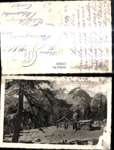 152999,Foto Ak Burgstein Almhütten a. Plattergrube