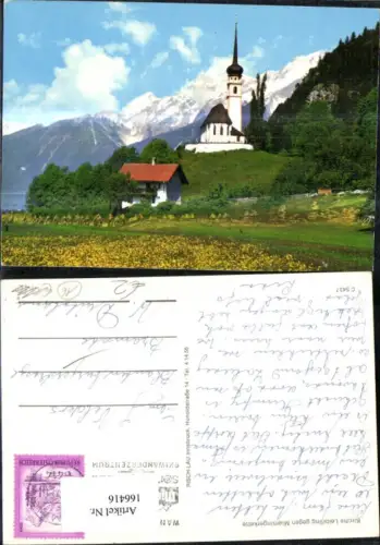 166416,Leiblfing Kirche m. Miemingerkette 1973
