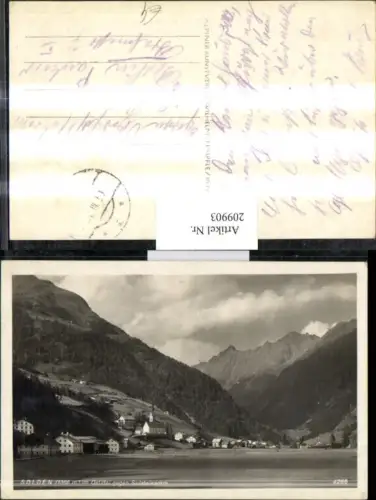 209903,Sölden Teilansicht im Ötztal geg. Sulztalkamm