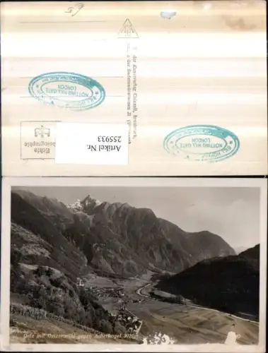 255933,Oetz m. Oetzermühl Totale geg. Acherkogel Bergkulisse