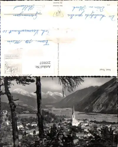 255937,Imst Totale Kirche Bergkulisse