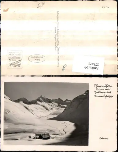 273822,Schönwieshütte Berghütte m. Gaisberg u. Rotmoosgletscher Bergkulisse b. Obergurgl