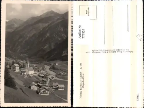 273829,Sölden im Ötztal Totale Bergkulisse