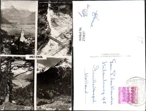 273837,Imst Totale Rosengartlschlucht Wasserfall Bergkulisse Mehrbildkarte