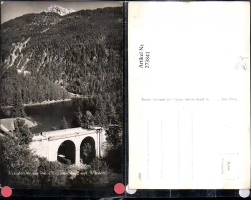 273841,Fernsteinsee See m. Ruine Siegmundsburg u. Wanneck Brücke b. Nassereith