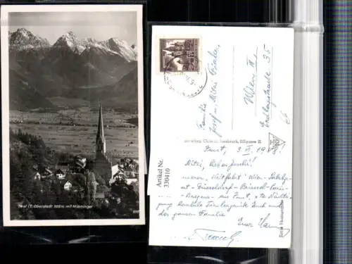 330410,Imst Teilansicht Kirche m. Mieminger Bergkulisse