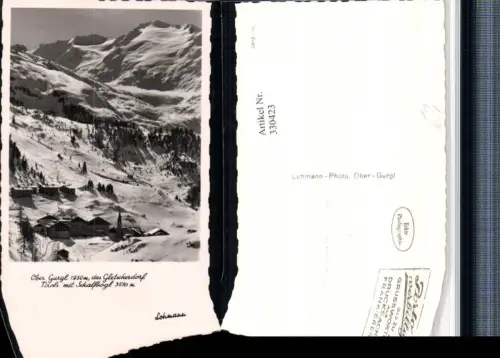 330423,Obergurgl Totale m. Schalfkogl Bergkulisse Winterbild