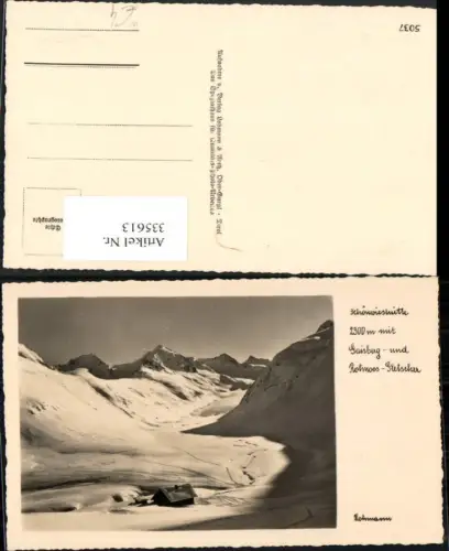 335613,Schönwieshütte Berghütte b. Obergurgl m. Gaisberg u. Gletscher Bergkulisse