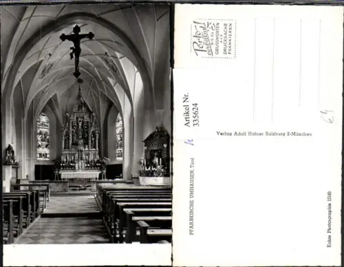 335624,Umhausen Pfarrkirche Kirche Innenansicht