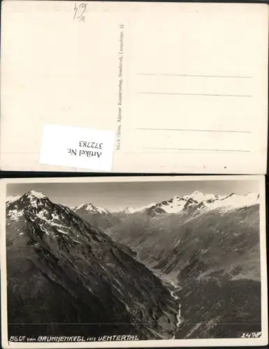 372783,Blick vom Brunnenkogl ins Untertal b. Sölden Bergkulisse