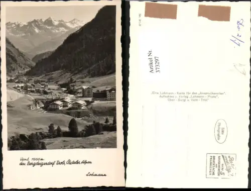 373297,Vent im Ötztal Totale Bergkulisse