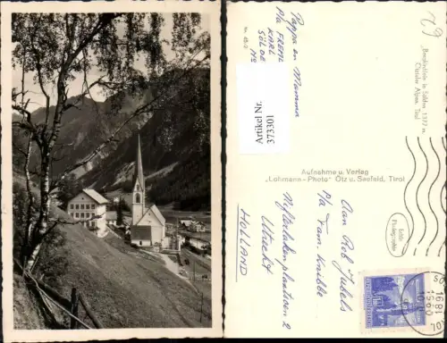 373301,Sölden Teilansicht Bergkirche Kirche Bergkulisse