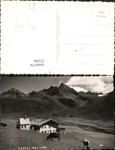 373306,Kühtai Gasthaus Kapelle Rinder Kühe Bergkulisse