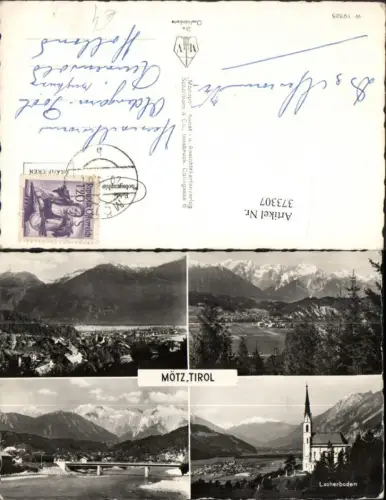 373307,Mötz Totale Locherboden Kirche Brücke Mehrbildkarte