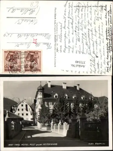 373340,Imst Hotel Post geg. Heiterwand Straßenansicht pub Risch-Lau 11671